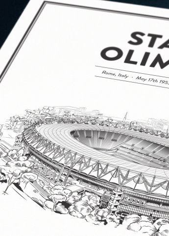 Stadium Posters by Fans Will Know: Rom (AS)