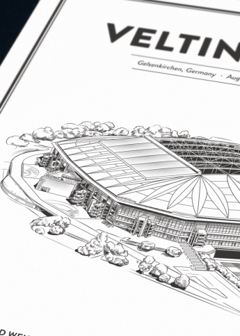 Stadium Posters by Fans Will Know: Gelsenkirchen