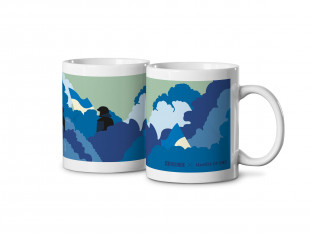 Design-Tasse - 11FREUNDE x HANDS OF GOD: The Stands (Blau)