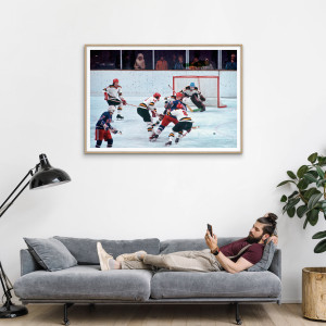 BRD vs. USA 1976 - Sport Fotografien als Wandbilder - Eishockey Foto - NoSports Magazin - 11FREUNDE Shop 