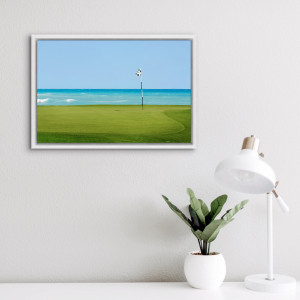Loch am Meer - Sport Fotografien als Wandbilder - Golf Foto - NoSports Magazin - 11FREUNDE SHOP