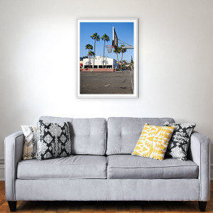 Basketballplatz in Venice Beach - Streetball Court Foto als Wandbild