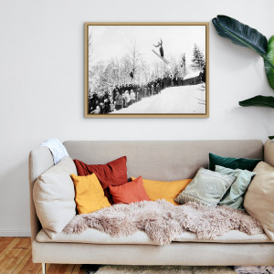 Skisprung in Chamonix - Sport Fotografie als Wandbild - Wintersport Foto - NoSports Magazin - 11FREUNDE SHOP