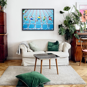 Die Herren und die Hürden - Sport Fotografien als Wandbilder - Leichtathletik Zehnkampf Foto - NoSports Magazin - 11FREUNDE SHOP