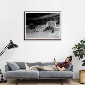 Der Goalie von Streatham - Sport Fotografien als Wandbilder - Eishockey Foto - NoSports Magazin 