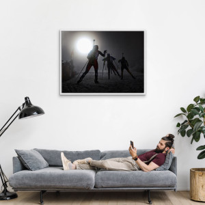 Das Biathlon Dunkel - Sport Fotografien als Wandbilder - Wintersport Foto - NoSports Magazin 