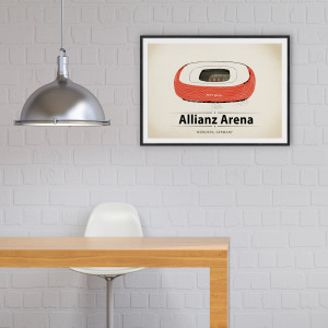 World Of Stadiums: Allianz Arena - Poster bestellen - 11FREUNDE SHOP