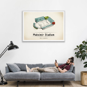 World Of Stadiums: Maksimir Stadium - Poster bestellen - 11FREUNDE SHOP