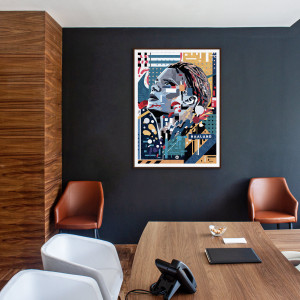 Erling by Nicholas Chuan - Collage Design Poster Erling Haaland