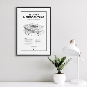 Stadium Posters by Fans Will Know: Madrid (Atlético) 2 - Poster