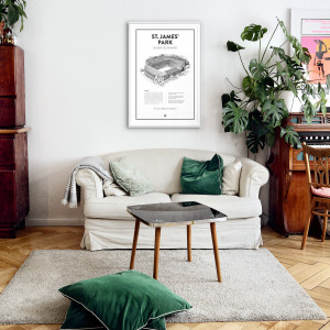 Stadium Posters by Fans Will Know: Newcastle - Poster