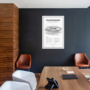 Stadium Posters by Fans Will Know: Frankfurt - Poster