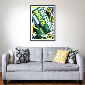 90s Goalkeeper - Taffarel - Torwarttrikot-Design Poster