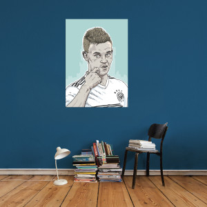 Joshua by Ronny Heimann - Poster - Illustration aus dem Tschutti Heftli zur WM 2018