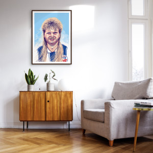 Mike Werner - Helden der Liga 1990er Jahre - illustriert von Ronny Heimann