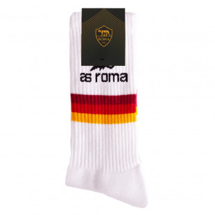 AS Roma Stripes Terry Socks (white)