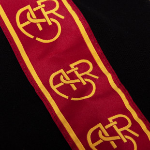 AS Roma Black Taper Hooded Sweater