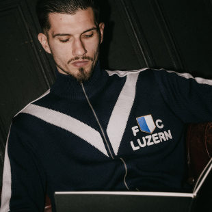FC Luzern 1959 - 60 Retro Football Jacket dark