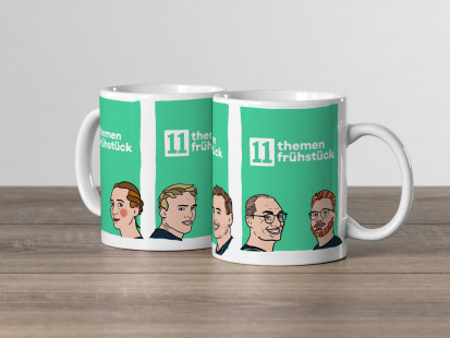 Kaffeebecher: 11FREUNDE Themenfrühstück Crew 1
