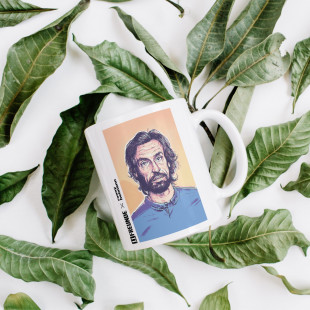 Design-Tasse - 11FREUNDE x Ronny Heimann: Andrea