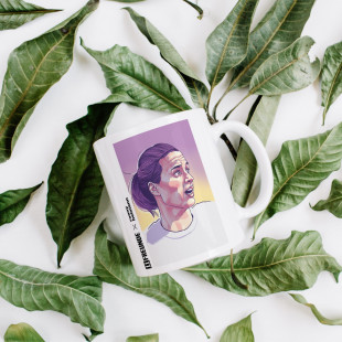 Design-Tasse - 11FREUNDE x Ronny Heimann: Dzsenifer