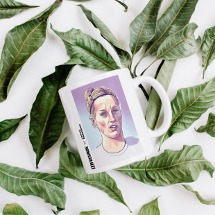 Design-Tasse - 11FREUNDE x Ronny Heimann: Kathrin