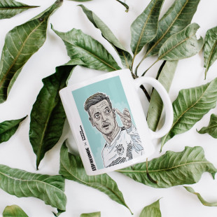 Design-Tasse - 11FREUNDE x Ronny Heimann: Mesut (2)