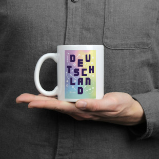 Design-Tasse - 11FREUNDE x Ronny Heimann: Deutschland Sticker