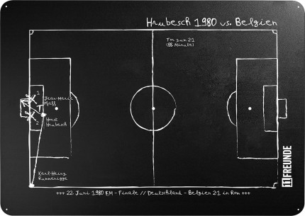Magnettafel: Hrubesch 1980 - 11FREUNDE SHOP