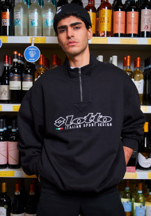 Calcio 93 Retro Zipper - Schwarz