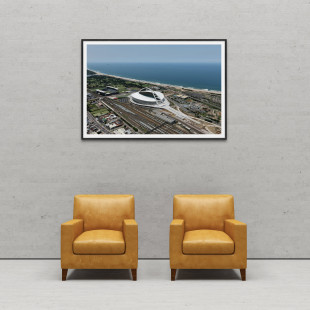 Moses-Mabhida-Stadion Vogelperspektive - 11FREUNDE BILDERWELT