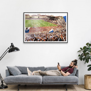 Stadion an der Grünwalder Straße (1990) - Fußball Foto Wandbild - 11FREUNDE SHOP