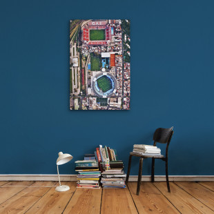 Vogelperspektive Nachbarstadien in Argentinien - Stadion Wandbild - 11FREUNDE SHOP