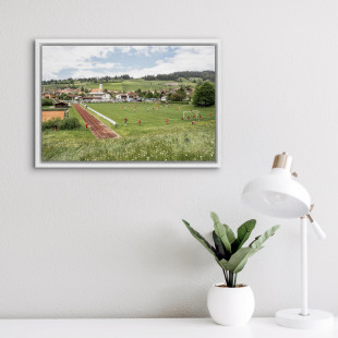 Amateurkick im Grünen - Wandbild