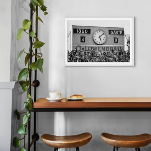 4:0 für 1860 - Foto Anzeigetafel 1860 München als Wandbild