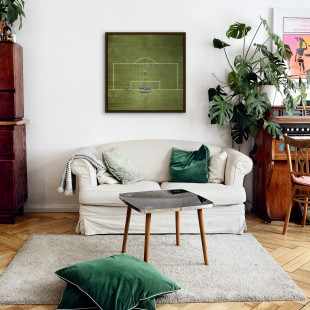 Strafraumgewimmel - Foto-Collage Weser/Ems Pokal von Kai Senf