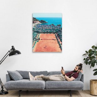 Tennis mit Aussicht - Sport Fotografie als Wandbild - Tennis Foto - NoSports Magazin - 11FREUNDE SHOP
