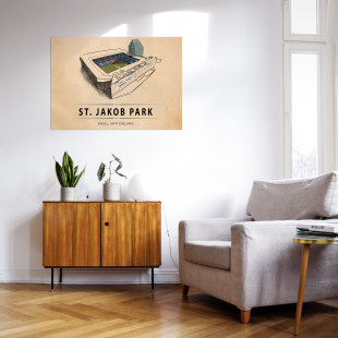 World Of Stadiums: St. Jakob Park - Poster bestellen - 11FREUNDE SHOP