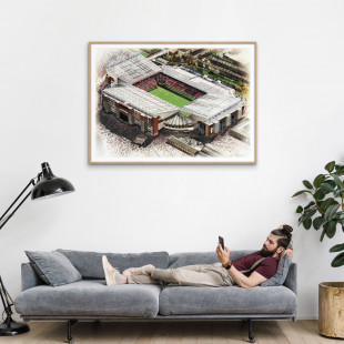 Stadia Art: Old Trafford - Poster bestellen - 11FREUNDE SHOP