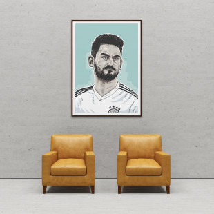 Ilkay by Ronny Heimann - Poster - Illustration aus dem Tschutti Heftli zur WM 2018
