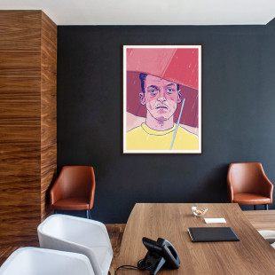 Mesut (1) by Ronny Heimann - Poster