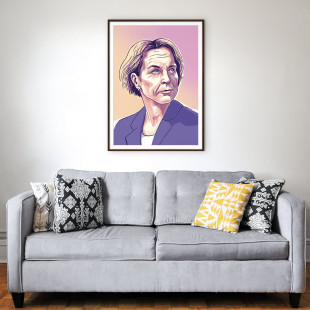 Martina by Ronny Heimann - Poster - Illustration aus dem Tschutti Heftli zur Frauenfußball-EM 2022