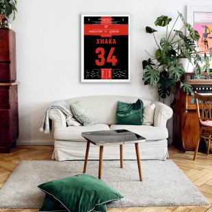Poster: Xhaka vs. Kaiserslautern - Siegtor Bayer Leverkusen im DFB Pokalfinale 2024