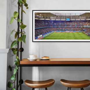 Hamburg (HSV, 2019) - Volksparkstadion - Fußball Foto Wandbild Poster Leinwand 