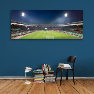 Wandbild: 1. FC Nürnberg Max-Morlock-Stadion - Panorama-Stadionfoto von Kai Senf
