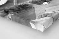 Wilhelm-Koch-Stadion als Leinwand auf Keilrahmen gezogen (Detail)
