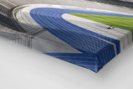 Kurve Olympiastadion als Leinwand auf Keilrahmen gezogen (Detail)