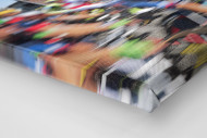 Vorbei an der Fleischerei bei der Tour 2015 als Leinwand auf Keilrahmen gezogen (Detail)