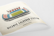 World Of Stadiums: Vicente Calderon Stadium als Poster