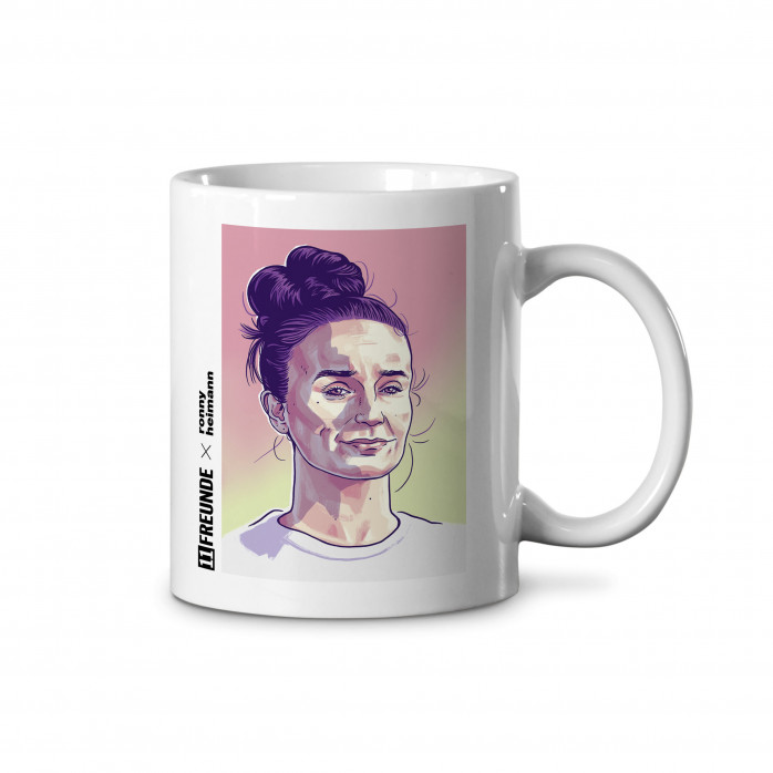 Design-Tasse - 11FREUNDE x Ronny Heimann: Lina